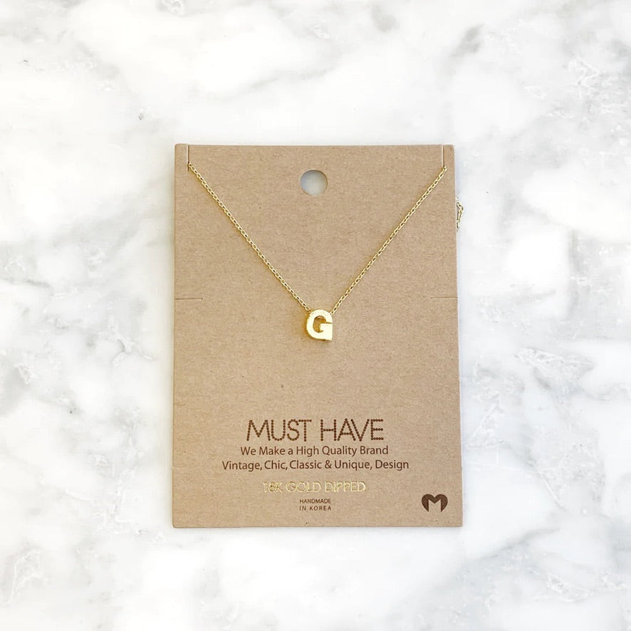 MH Initial Necklace