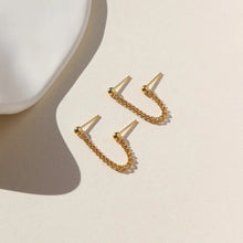 Load image into Gallery viewer, TKN La Mer Double Chain Studs
