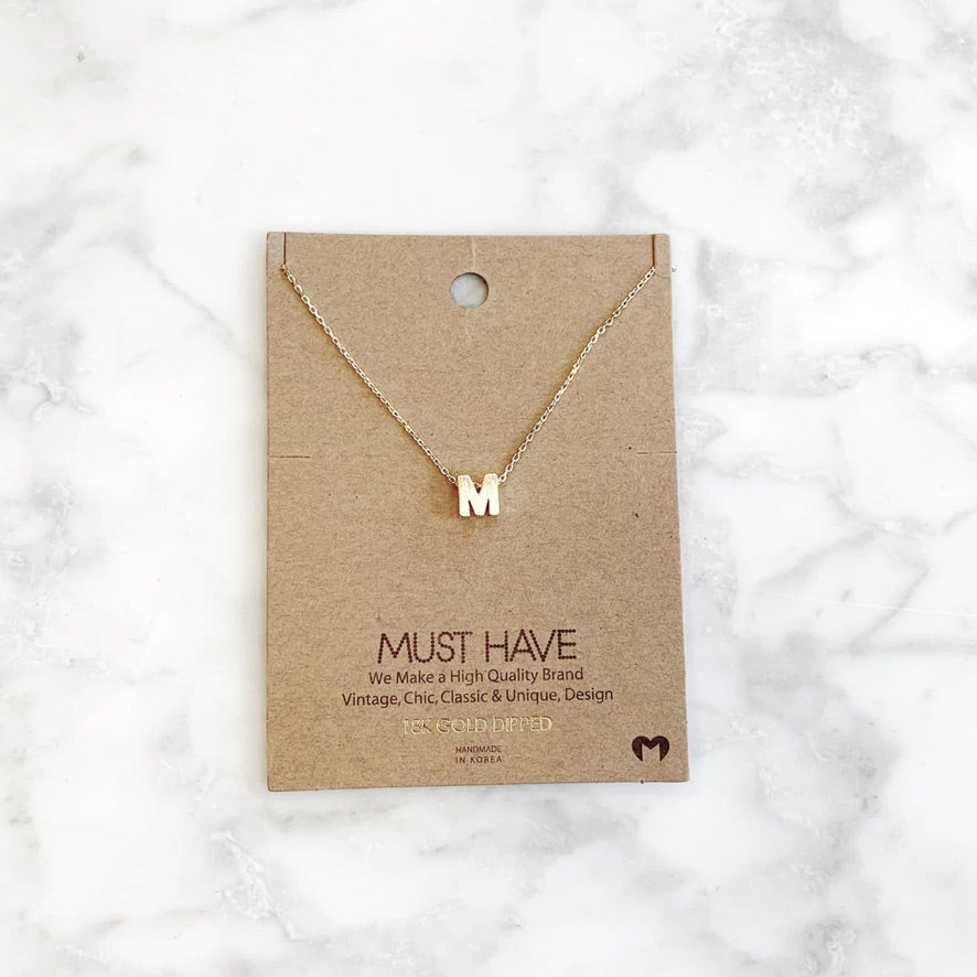 MH Initial Necklace