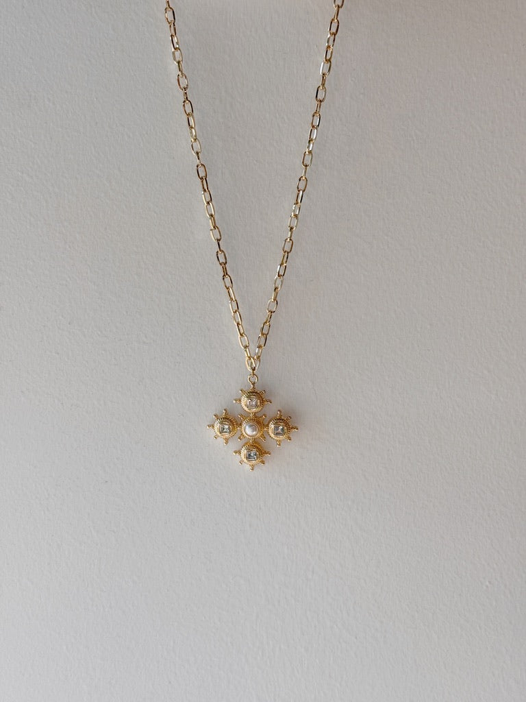 Jewel Cross Necklace
