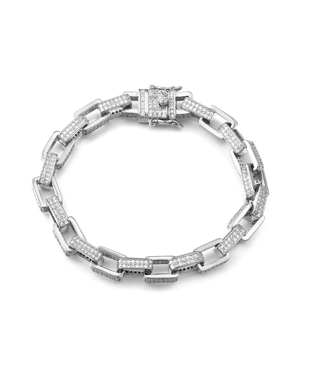 LAJ Boxy Pave Chain Bracelet