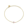 14k Vermeil Pink Sapphire & White CZ Duo Bracelet