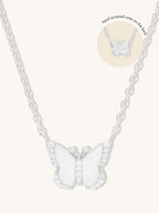 WCO Butterfly Pearl Necklace