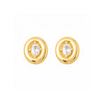 CZ Oval Shape Studs