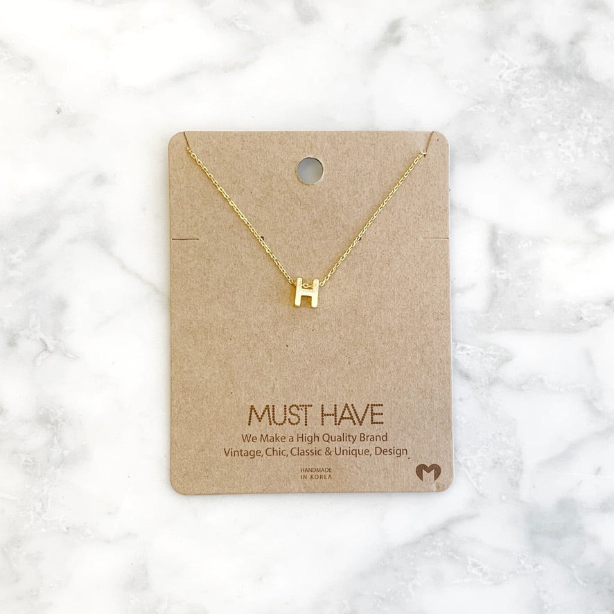 MH Initial Necklace