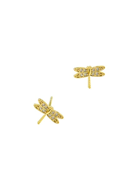 Tai CZ Dragonfly Post Earring