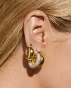 LAJ Pave Baby Amalfi Hoops