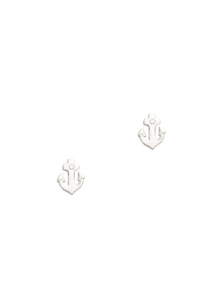 Tai Simple Anchor Stud Earrings
