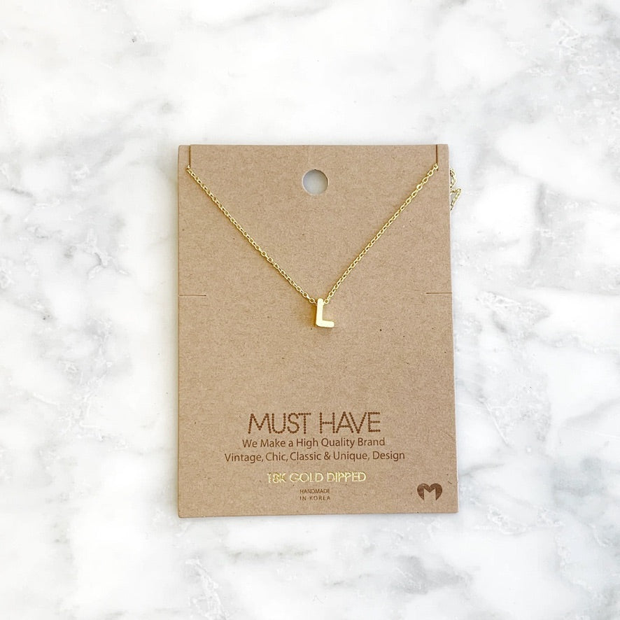 MH Initial Necklace
