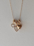 White Heart Charm Necklace