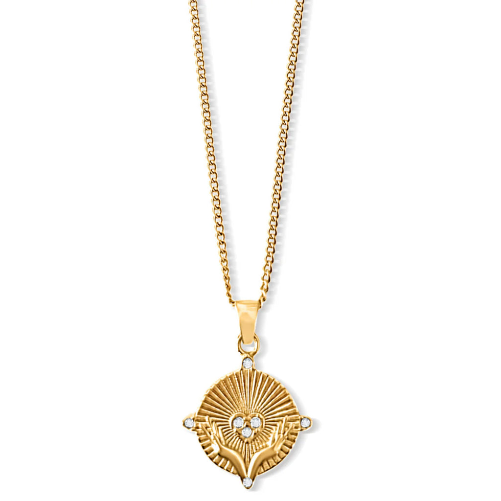 EV Heidi Heart Disc Pendant Necklace