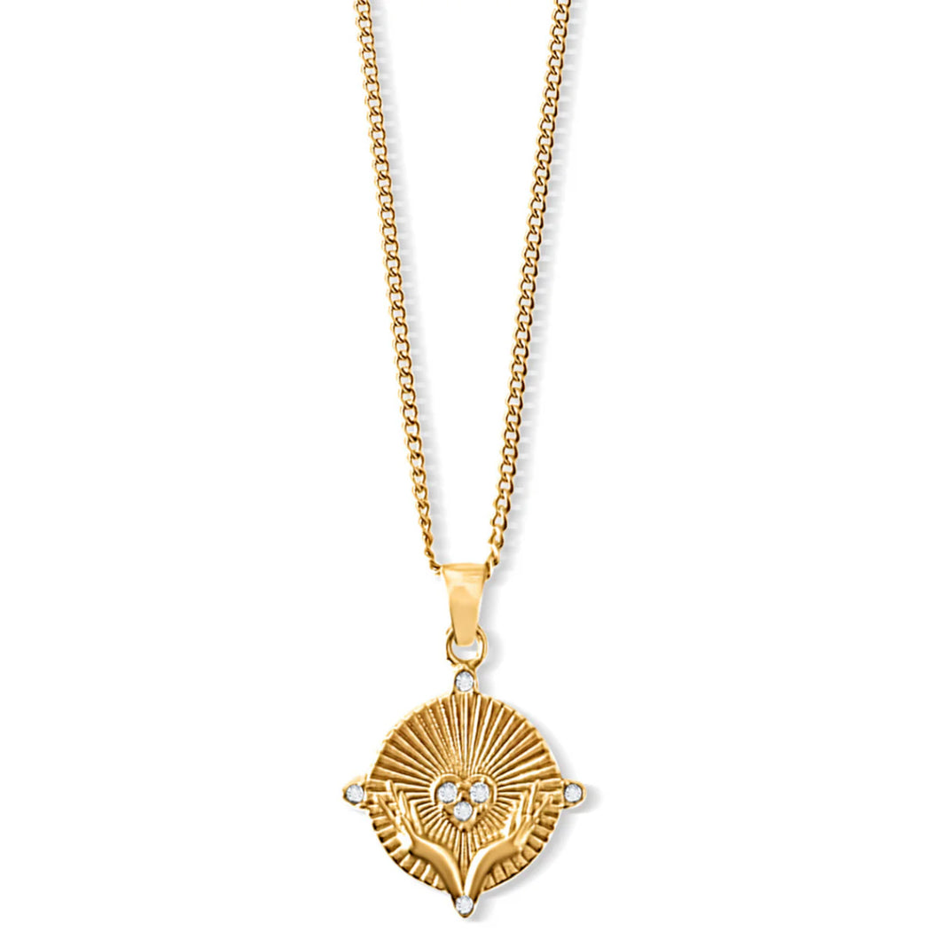 EV Heidi Heart Disc Pendant Necklace