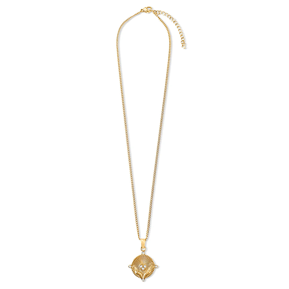 EV Heidi Heart Disc Pendant Necklace