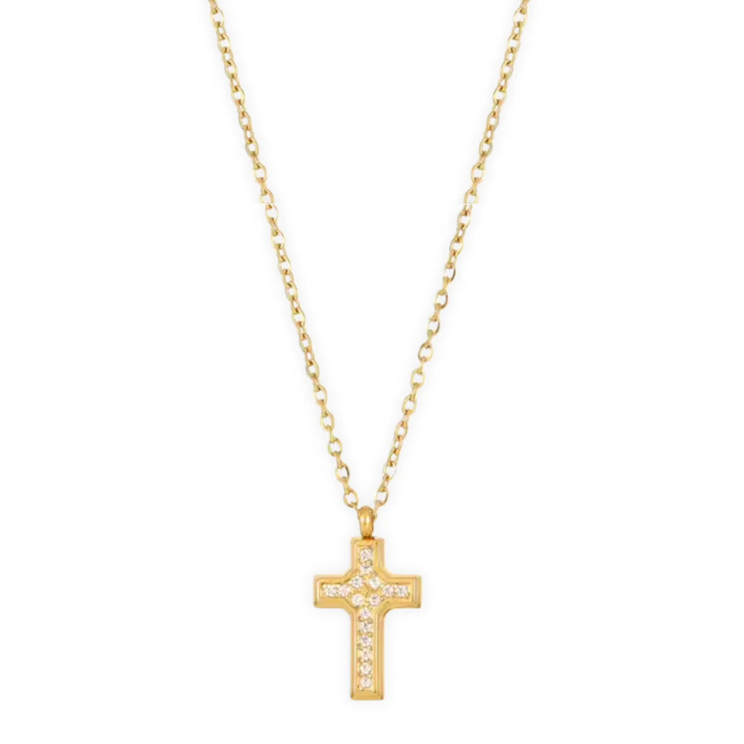 EV Wyatt Mini Cross Pendant Necklace
