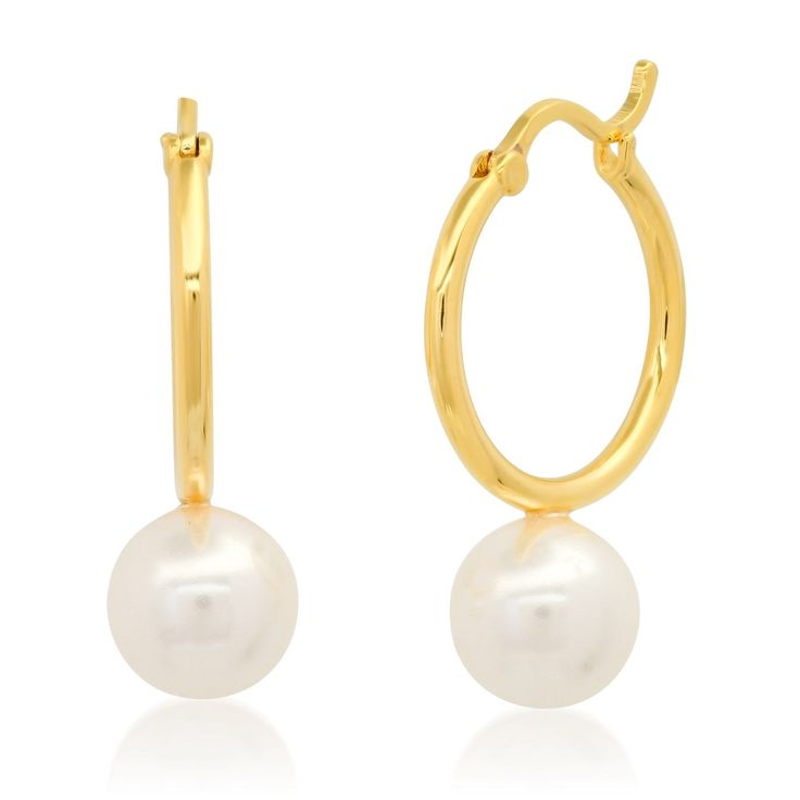 Tai 925 Pearl Huggies