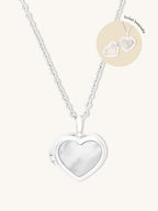 WCO Heart Pearl Locket Necklace