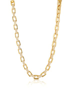 LAJ Boxy Pave Chain Necklace