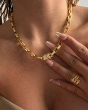 Load image into Gallery viewer, LAJ Boxy Pave Chain Necklace
