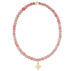 EN Signature Cross Charm Bracelet