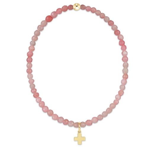 EN Signature Cross Charm Bracelet