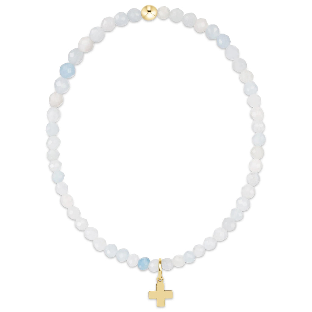 EN Signature Cross Charm Bracelet