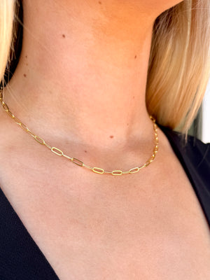 JULIA Paperclip Chain Necklace