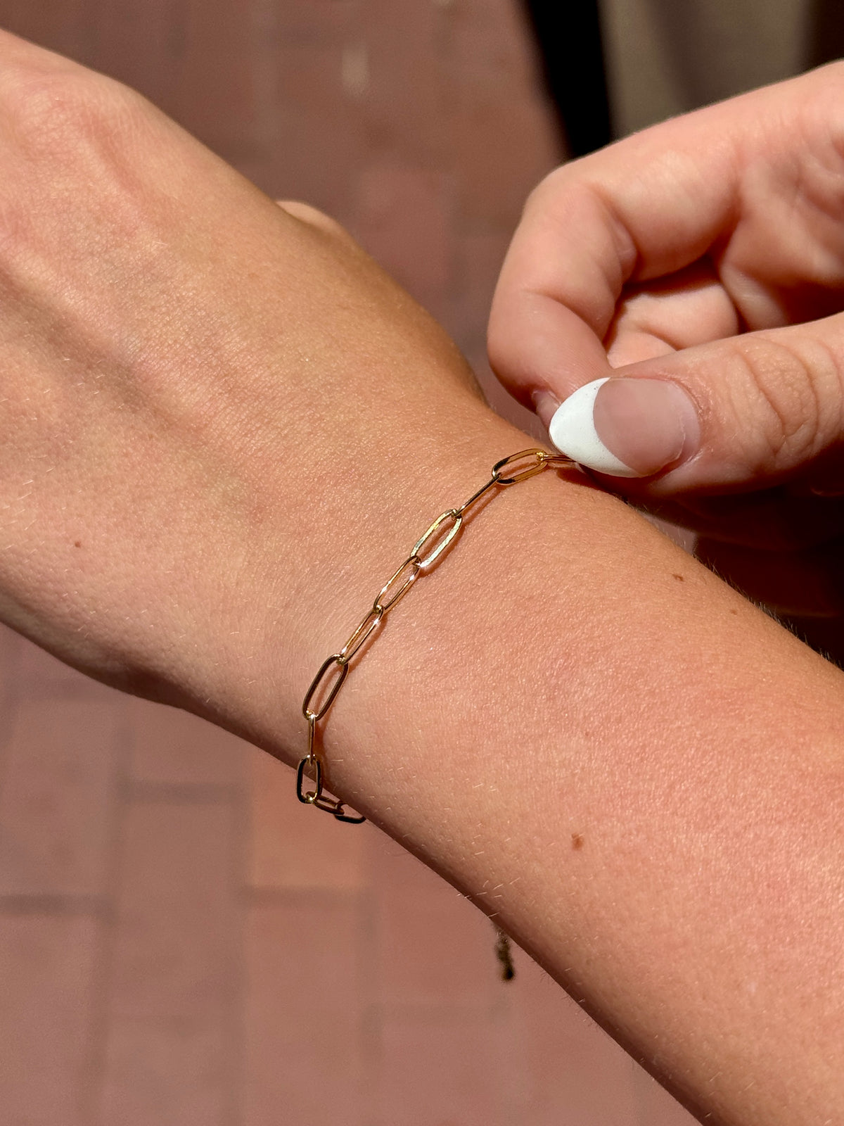 JULIA Paperclip Chain Bracelet