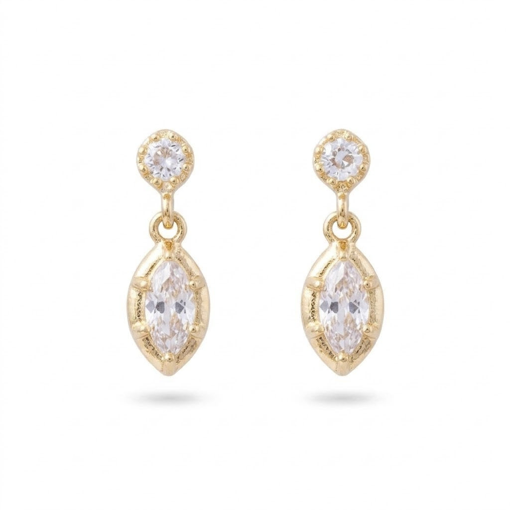 Mini dangle teardrop earrings