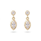 Mini dangle teardrop earrings