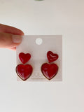 Red Heart Earrings
