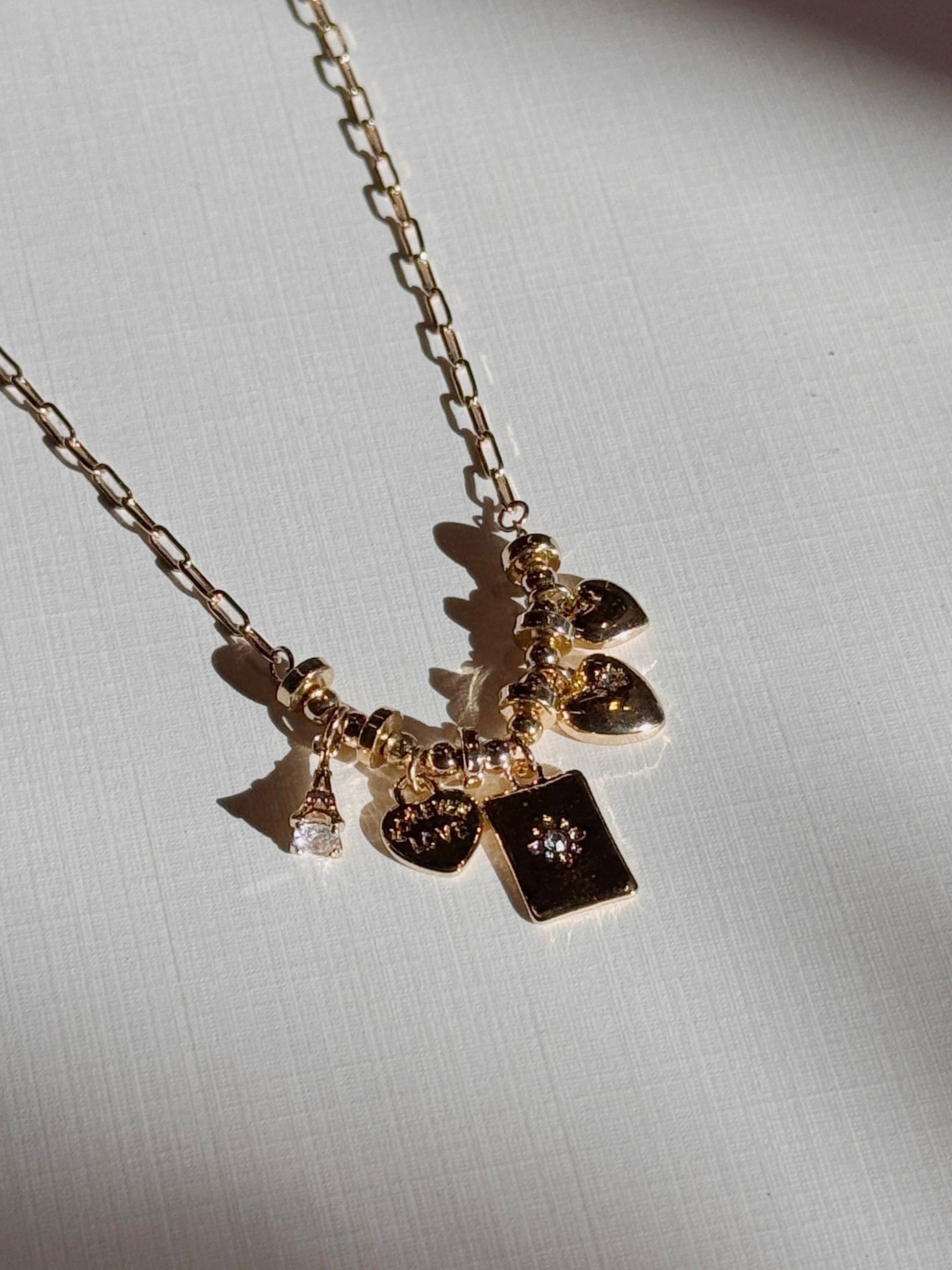 Paris Love Charm Necklace