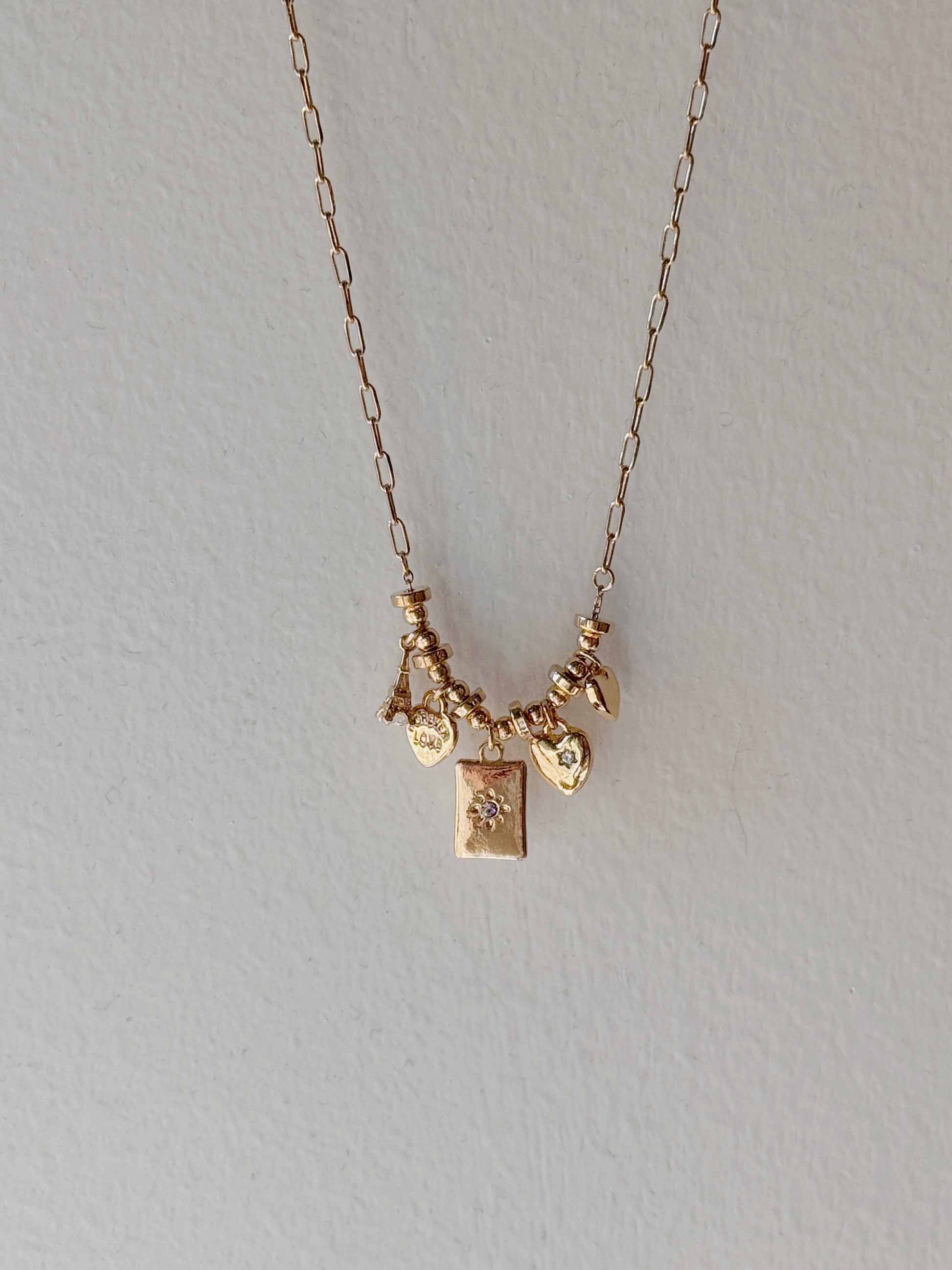Paris Love Charm Necklace