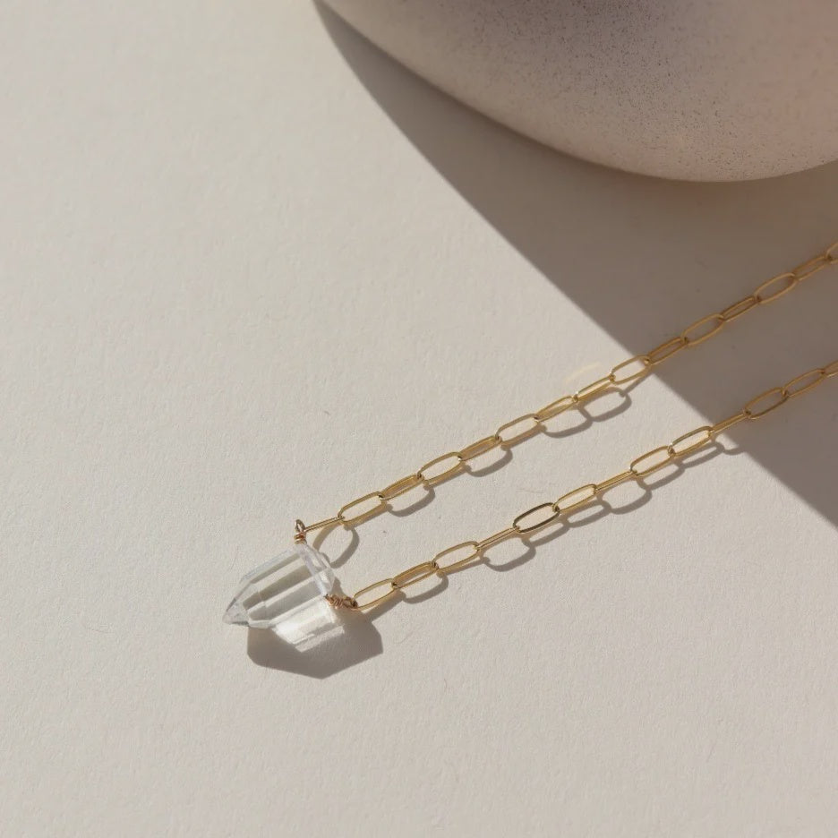 TKN Herkimer Point Necklace