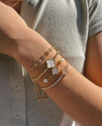 Centered Clover Lariat Bracelet