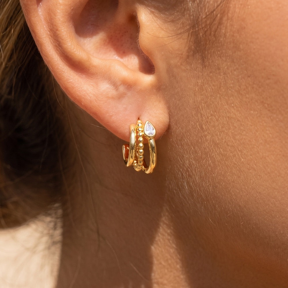 Mini multi piercing huggies