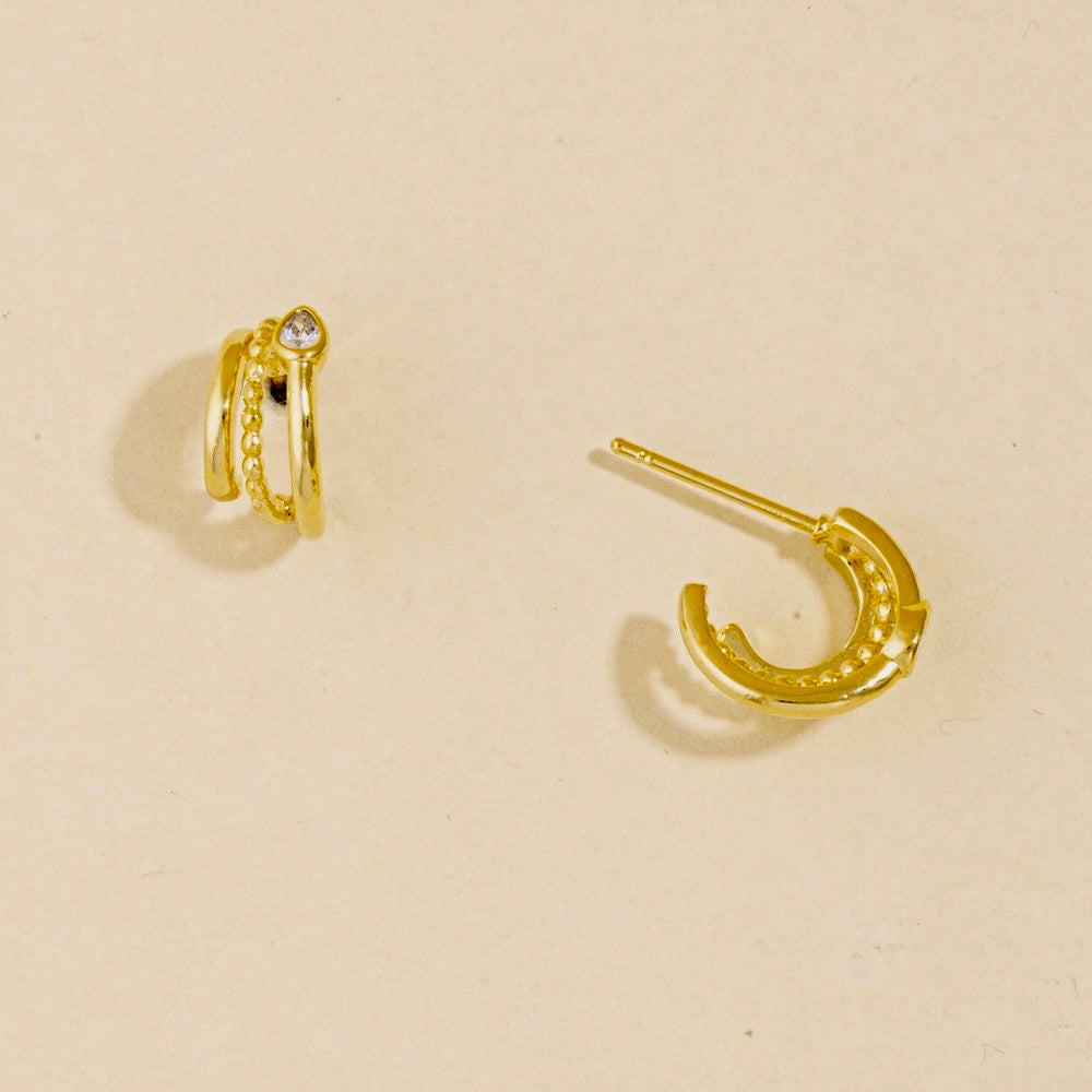 Mini multi piercing huggies