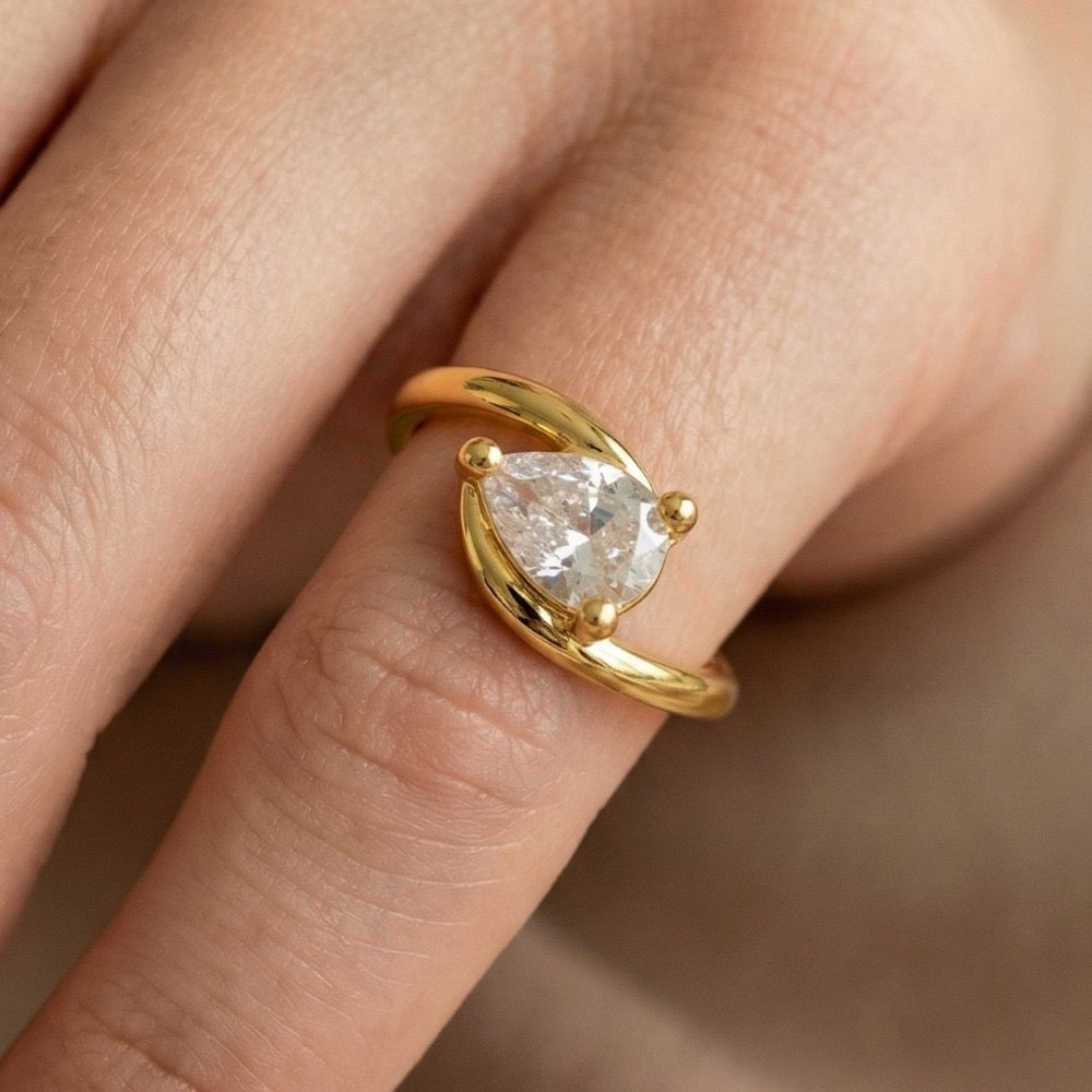 CZ Pinky Ring