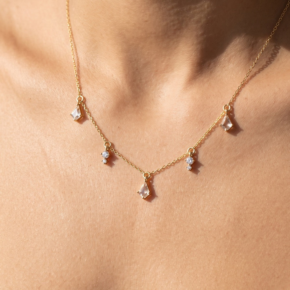 Dangle CZ Necklace