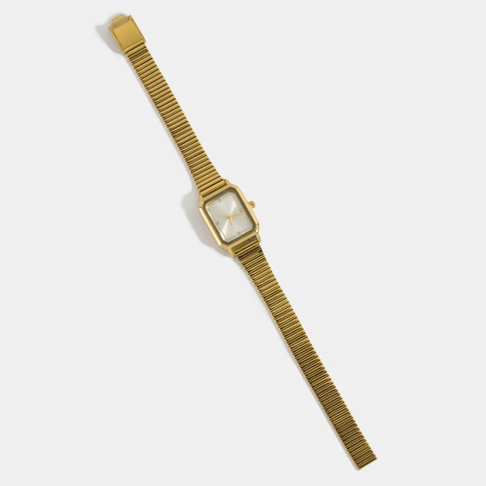 Rectangular Face Snake Chain Watch