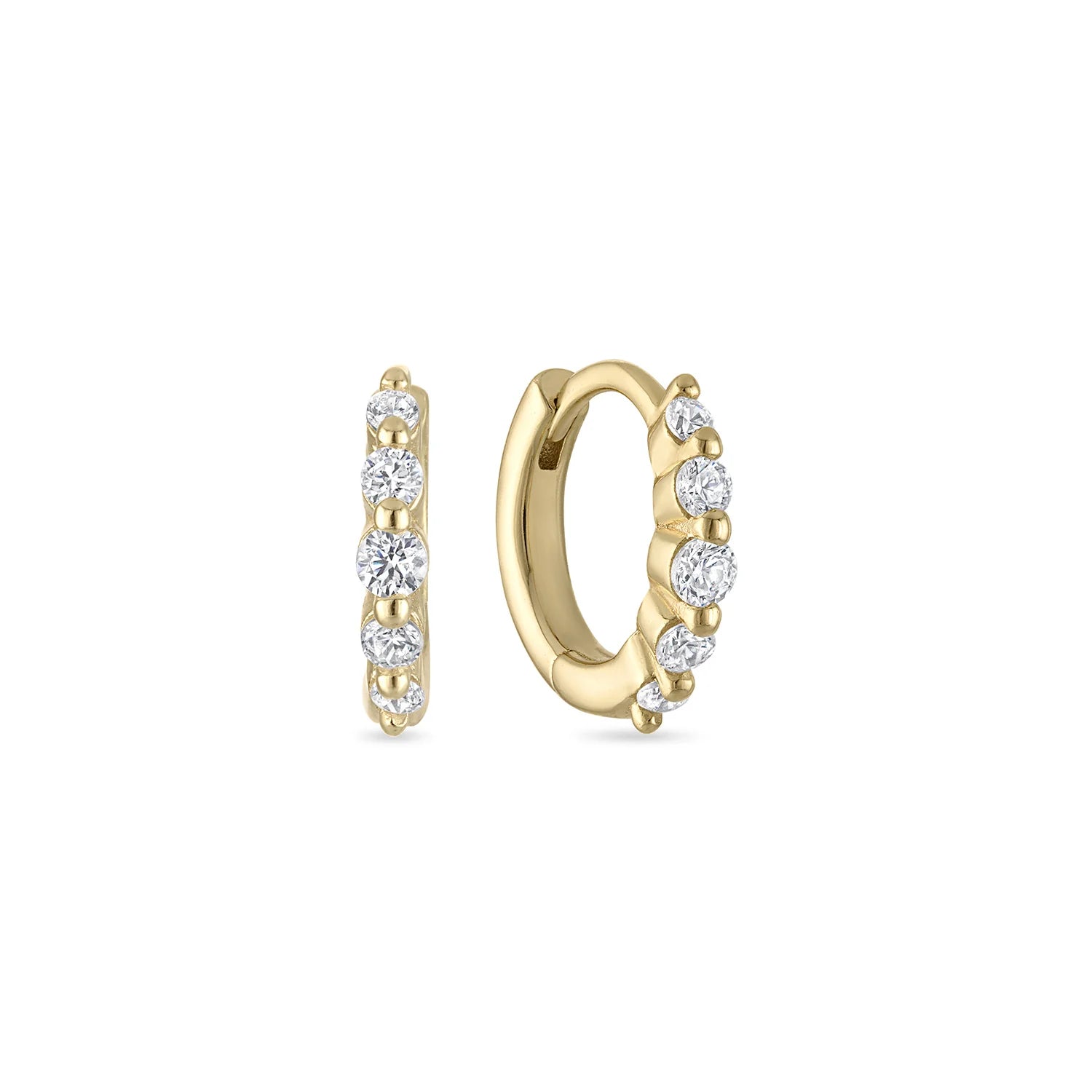 14k Vermeil Classic Petite Huggies