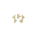 EV2 925 J Curved Stud Earrings