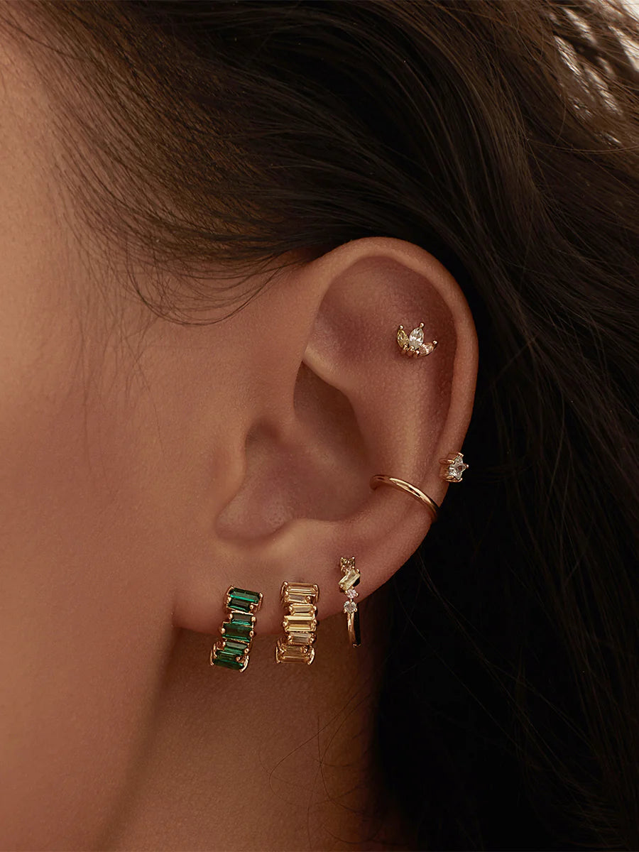 WCO Trio Marquise Barbell Earring