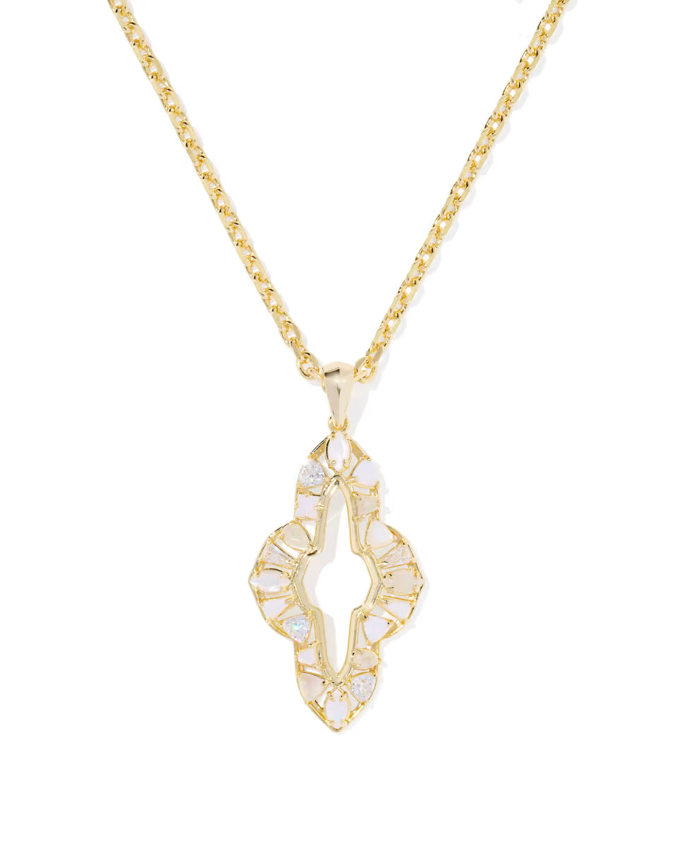 KS Abbie Crystal Long Pendant Necklace
