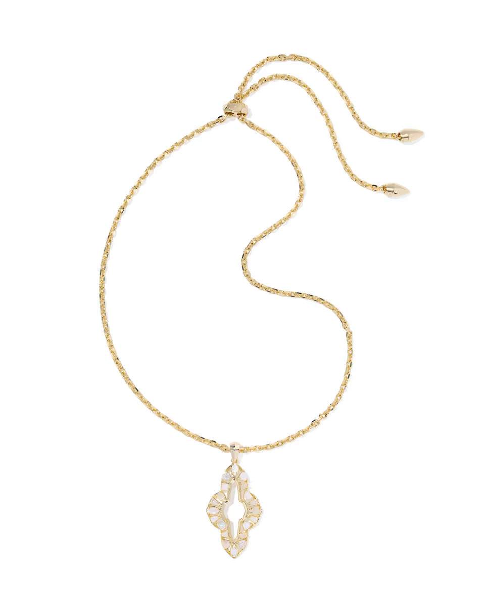 KS Abbie Crystal Long Pendant Necklace