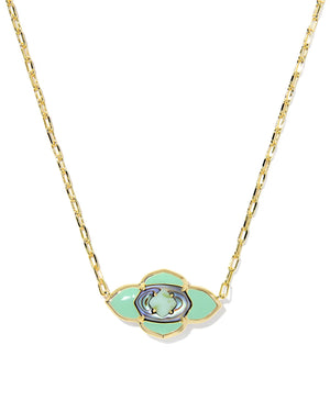 KS Abbie Medallion Short Pendant Necklace