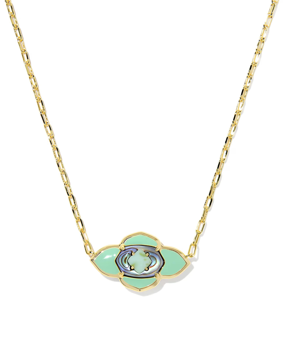 KS Abbie Medallion Short Pendant Necklace