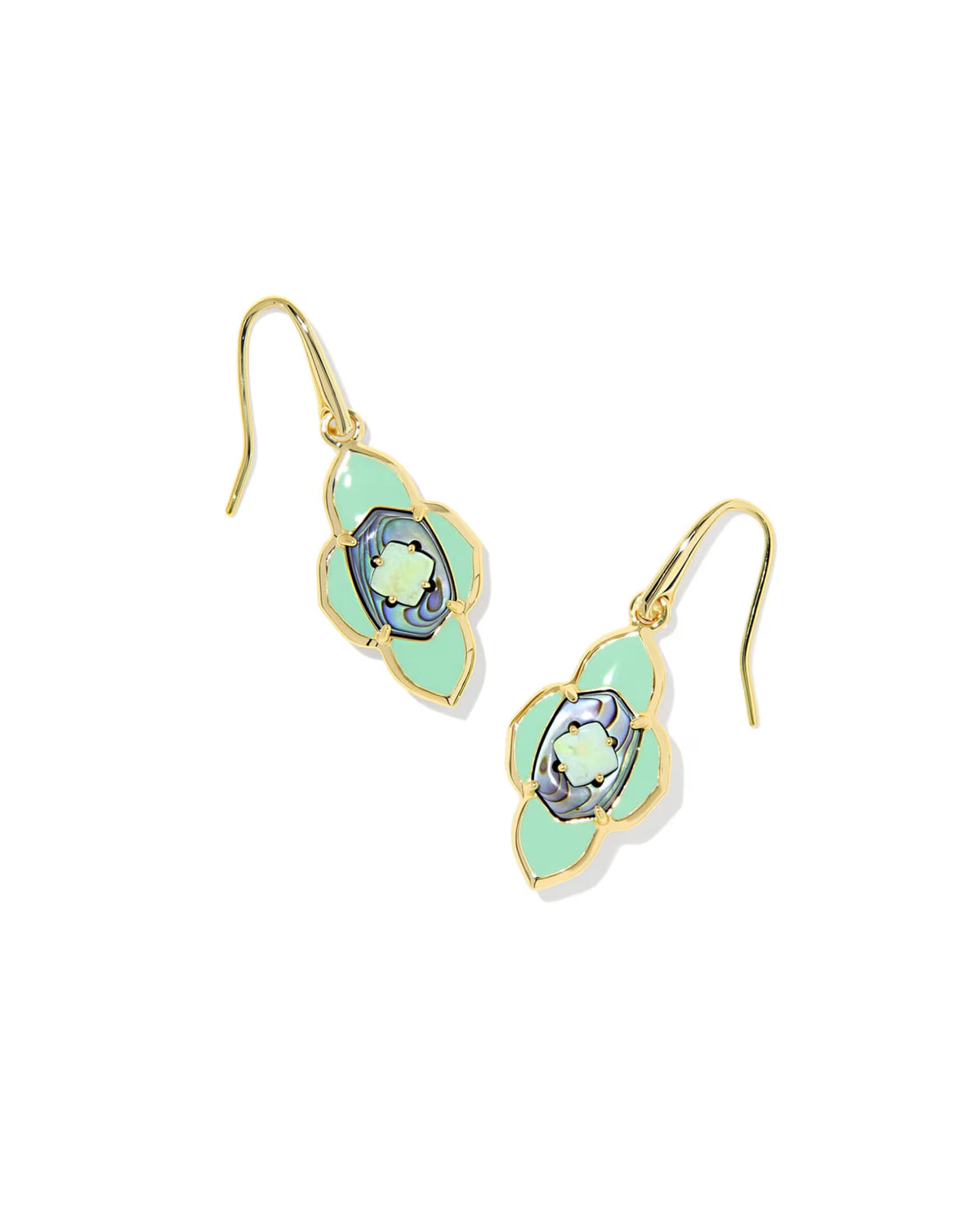 KS Abbie Medallion Small Drop Earrings