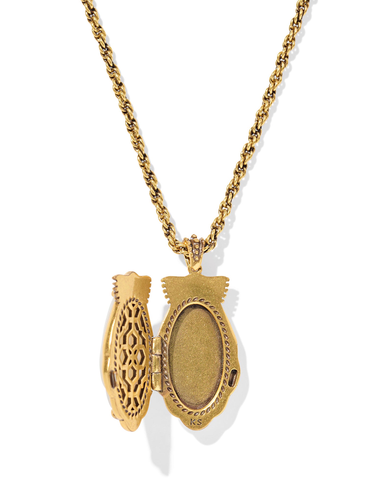 KS Alexa Locket Short Pendant Necklace