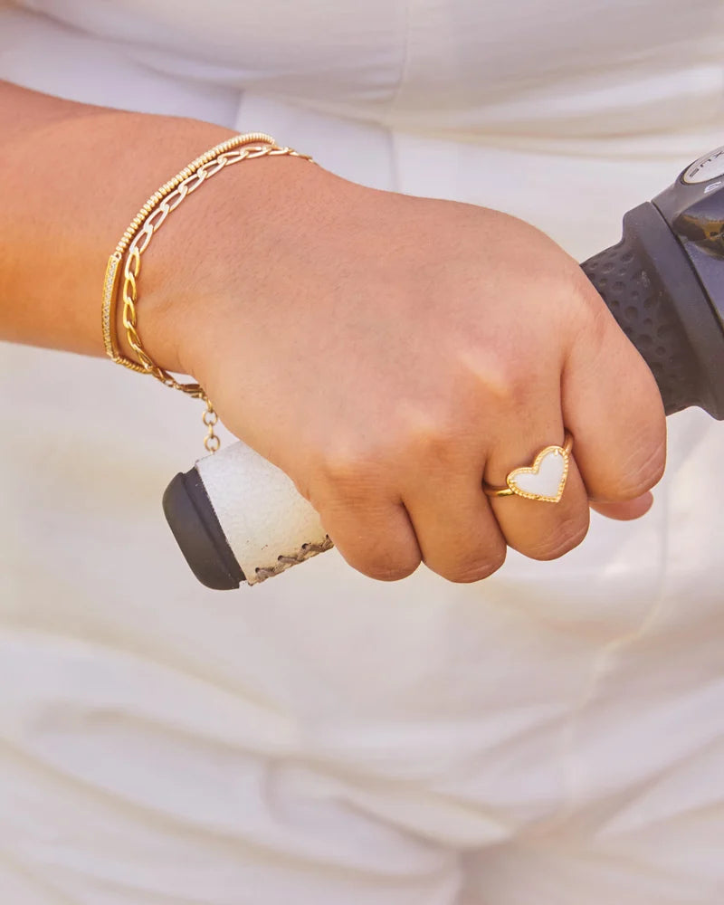 KS Ari Heart Band Ring