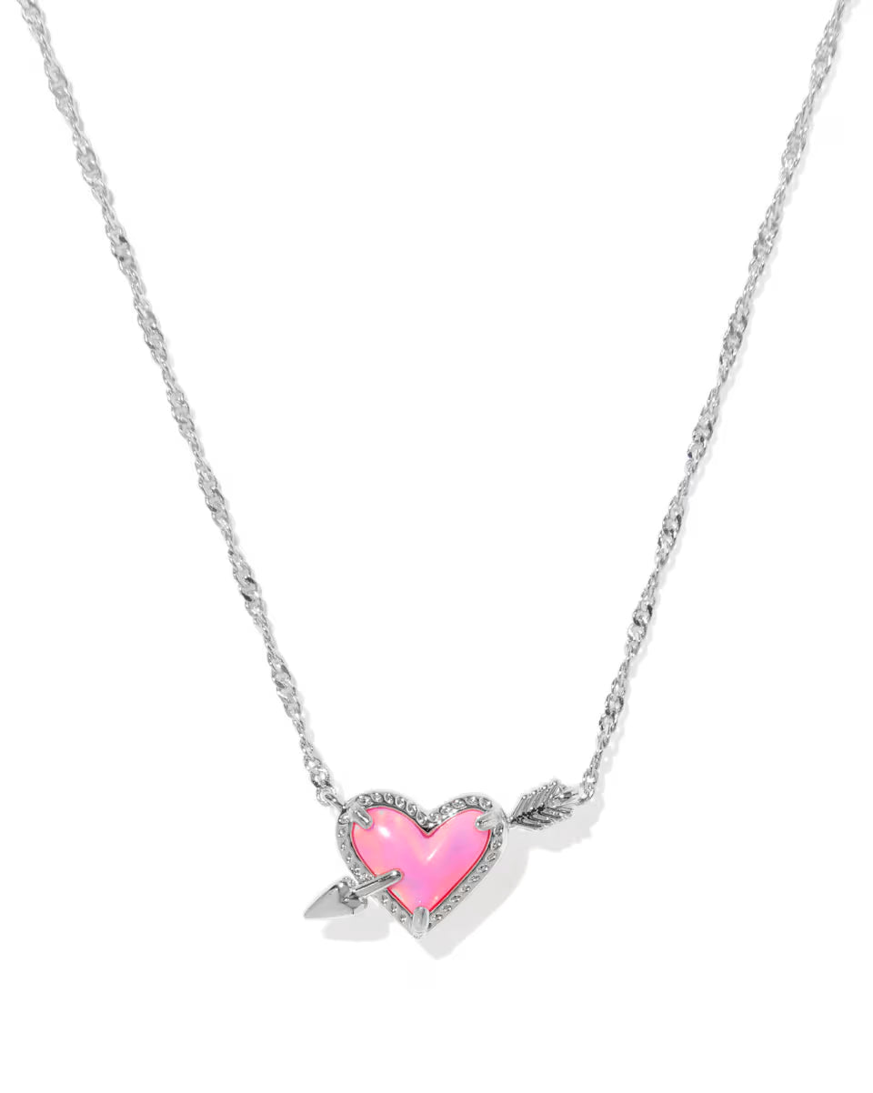 KS Ari Heart Arrow Short Pendant Necklace